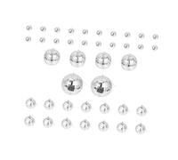 Mobestech 40pezzi Palla dello Specchio Riflettente in Piccolo Ornamento Forma di Sfera da Discoteca Decorazione da Vetrina per Feste