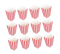 Mobestech 48 Pezzi Contenitori di Popcorn per Film al Cinema Ciotola per Popcorn Scatole di Carta per Snack Contenitori per Snack