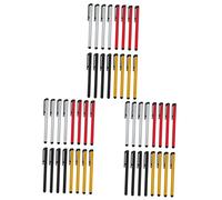 Mobestech 48pezzi Stylus Pen Per Tablet Pennini Capacitivo Per Touchscreen Ergonomici e Precisi Per Note Colori Nero Rosso Compatibile Smartphone e Tablet
