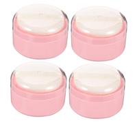 Mobestech 4pezzi Piumino da Cipria Leggero e Portatile per Ragazzo Ragazza Ragazza con Contenitore Vuoto per Cipria Resistente e Facile da Usare in Viaggio