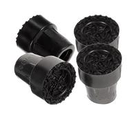 Mobestech 4pezzi Punte Antiscivolo Per Bastoni e Stampelle Da Compatibili Con Bastoni Da Trekking Protezioni Per Piedi Antiscivolo e Leggere Materiale Resistente Per Maggiore Sicurezza