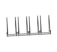 Mobestech 4pezzi Supporto per Cornice in Metallo Nero per Espositore Supporto per Piatti Decorativi Portafoto da per