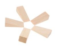 Mobestech 5 Pezzi Fermaporta in Legno Triangolare Resistente Antiscivolo per Casa Ufficio Cunei Blocca Porte Stabili per Pavimenti in Legno Piastrelle e Moquette Sicurezza e Animali