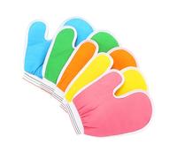 Mobestech 5 pezzi Guanti Esfolianti per Bagno Multiuso Unisex con Scrub Profondo e Schiuma Ricca per Doccia e Spa Rinnovano Irritazioni Colore Casuale Colore Casuale