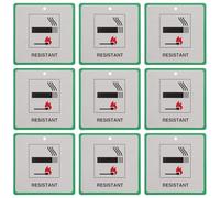 Mobestech 50 Etichette di Sicurezza Antincendio per Mobili Foro Etichette di Avvertenza Antincendio Resistenti e Visibili Adesivi Verdi 90X90Mm per Segnalazione Sicurezza Casa e Ufficio