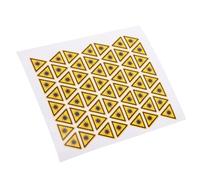 Mobestech 50 Pezzi Adesivi Segnale di Avvertimento Laser Triangolari, Decalcomanie Autoadesive in PVC Giallo, per Comunicare Rischi Laser