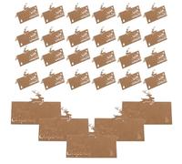 Mobestech 50pezzi Segnaposto Natalizi Eleganti Fiocco Renna Carta Kraft Segnaposto per Apparecchiare la Tavola Vacanti per Feste Invernali e Decorazioni di Natale