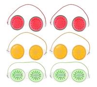 Mobestech 6 Maschere per Occhi Terapia Caldo-Freddo Riutilizzabili Impacchi Gel Rinfrescanti per Occhiaie e Gonfiore Morbide Bende Portatili per Alleviare Affaticamento Oculare