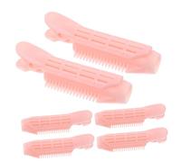 Mobestech 6 Mollette per Chioma Volumizzanti Rosa in Abs Leggere e Portatili, Fermagli per Radici per Ragazze e Donne per Acconciature Naturali e Chioma Mossi