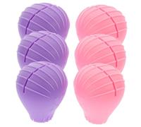 Mobestech 6 pezzi Copri Pennelli Trucco in Silicone Protezione Antipolvere e Conservazione Copertura per Pennelli Fondotinta Custodia Portapennelli Make Up da Viaggio Flessibile e