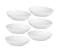 Mobestech 6 Pezzi di Bruciatore di Cera per Lumini in Ceramica Vassoio per Lampada Accessori per La Decorazione della Casa