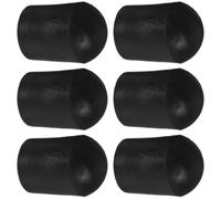 Mobestech 6 Pezzi Protezione Portatile per Puntale Violoncello in Gomma Antiscivolo Nera, Tappo Protezione Perno Terminale, Accessori per Strumenti Musicali, Stabilità e Sicurezza Pavimenti