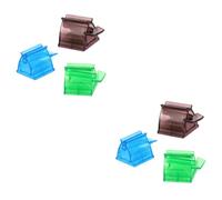 Mobestech 6pezzi Dispenser Dentifricio Manuale Per Estrusione Tubo Rotante Supporto Per Casa Gadget Pratico e Creativo Per Ottimizzare Spazio e Risorse