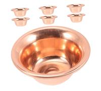 Mobestech 7 Pezzi Ciotole Rame per Offerte Vassoio Decorativo per Incensi e Cerimonie Meditative per Pratiche e Ritualità Tibetana