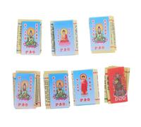Mobestech 7 Pezzi Di Microscritture Sutra In Miniatura Minuscole Miniature Spirituali Scritture Buddiste Testo Sacro In Miniatura Minuscole Scritture Micro Testo Religioso Carta