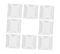 Mobestech 8 pezzi Marcatori Riflettenti per Vialetti e Strade Segnaletica Stradale Riflettente in Plastica Durevole Occhi Gatto Catarifrangenti per Sicurezza Notturna su Autostrade