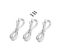 Mobestech 9 pezzi Cavo Prolunga Rgb LED con Pin Isolamento Plastica Flessibile Connessione Saldatura Zero per Strisce LED Controller e Diretti Colore Casuale Colore Casuale