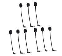 Mobestech 9pezzi Microfono Portatile Per Computer e Smartphone Mono e Stereo Design Compatto e Leggero Per Ufficio e Registrazioni Compatibile Con Vari Dispositivi