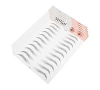 Mobestech Adesivi Per Sopracciglia Nere 6d Realistici Waterproof, Set Da 5 Pezzi, Effetto Naturale e Adesione Forte, Sopracciglia Finte Facili Da Applicare Per Trucco Quotidiano e Occasioni Speciali