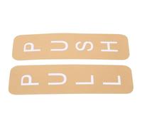 Mobestech Adesivo Porta Pull Push in Resistente Semplice da Installare Decorazione per Porte Scorrevoli Bagno Tagliabile su Misura Colore Oro Satinato