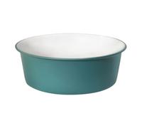 Mobestech Bacinella di Plastica Multifunzionale per Lavaggio Viso e Pediluvio Lavabo Compatto e Leggero Design Doppio Colore Verde e Bianco Vasca Portatile per Uso Domestico e Cucina