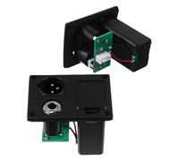 Mobestech Batteria Metallo Completa Protezione Plastico e Alimentazione Custodia Attiva 9v 2 Pezzi in Efficiente 6.35 per Chitarra per Pickup Lc-5 e Interfaccia Xlr