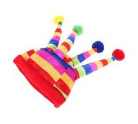 Mobestech Cappello Clown Mardi Gras Divertente Cappello da Circo Comico per Costume Carnevale Halloween Masquerade Cosplay Accessorio Originale
