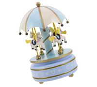 Mobestech Carillon in Legno Meccanismo Orologeria Carillon retrò Giostra Rotante per Decorazione della Casa Melodie Rilassanti Che Riproducono Musica