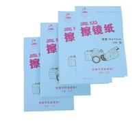 Mobestech Carta la Pulizia delle Lenti 400 Fogli 10x15 Cm per Microscopio e Fotocamera, Panno Professionale senza Polvere in Confezione da 4 Libretti, per Laboratorio e Uso Scientifico