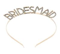 Mobestech Cerchietto per Chioma Donna con Cristalli Oro, Fascia Accessorio Elegante e Delicato per Matrimonio, Damigella D'onore, Decorazione Raffinata e Chic
