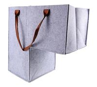 Mobestech Cesto Organizer per Scale Forma di Cesto per Biancheria Pieghevole in Feltro Resistente Portaoggetti per Vestiti Sporchi e Articoli Vari Posizionabile in Cima Fondo alle Scale