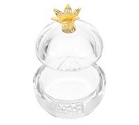 Mobestech Ciottolo in Vetro per Unghie con Coperchio Bicchieri per Polveri Liquide Piccola Ciotola in Cristallo Tazza Trasparente per Miscelazione Nail Art per Monomeri Forniture per Nail