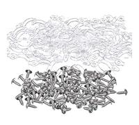 Mobestech Clip di fissaggio con viti per strisce luminose a LED, 100 pezzi