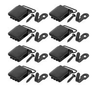 Mobestech Clip per Appendere Tappeti Resistenti in Metallo da Parete Set 8 Pezzi Supporto per Arazzi Pesanti Clip Multifunzione per Tende e Decorazioni Tessili Domestiche