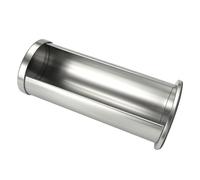 Mobestech Contenitore Rotondo in Acciaio Inox con Coperchio per Dischetti di Cotone, Porta Dischetti Struccanti Igienico e Resistente, Organizer Bagno per Cosmetici e Accessori Casa