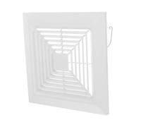 Mobestech Copertura per Scarico Bagno in Resistente alle Intemperie Protezione Antipolvere e Detriti per Estrattore Soffitto o Parete Design Quadrato con