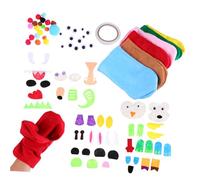 Mobestech Creativo per Burattini Fai da Te in Tessuto Kit Artigianale per Marionette Dita attività Manuale Formativa per Giochi di Ruolo e Decorazioni Casa