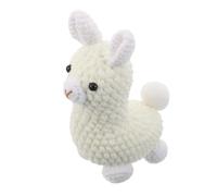 Mobestech Crochet Alpaca Ornament Handmade Pendant in Soft Yarn Lightweight Knitted Animal Charm For DIY Backpack And Keychain Accessories