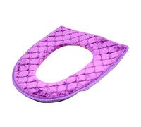 Mobestech Cuscino Sedile WC Invernale Morbido e Spesso in Plush Copri ASSE WC Riscaldato e Lavabile Accessori Bagno Caldi e Antiscivolo Facile da Pulire