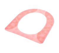 Mobestech Cuscino Wc in Silicone Rimovibile e Lavabile Imbottitura Morbida e Termoisolante per Tutte Coprisedile Wc Skin Friendly Facile da Sostituire Design Moderno Rosa