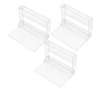 Mobestech Custodia per Cassette Audio Trasparente in Plastica Polistirolo, Organizer Portacassette Resistente con Chiusura Sicura, Set da 3 Pezzi per Collezionisti e Appassionati di Nastri,