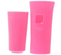 Mobestech Custodia Protettiva in Silicone per Microfono Wireless Bbs U-666b, Coprimicrofono Antiscivolo Rosa Anello Anti-caduta, Accessorio Pratico per Ktv, Feste e Conferenze