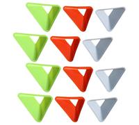 Mobestech Dischi Segnaposto Triangolari in PE Flessibile per Allenamento Calcio 20 Pezzi Leggeri Colore Casuale Durante attività All'aperti per Atmosfera Estiva e Festa