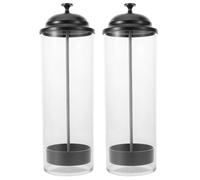 Mobestech Dispenser con Coperchio Sigillato, Accesso Efficiente, Confezione da 2 Pezzi per Cucine Domestiche e Bar