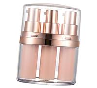 Mobestech Dispenser Liquido da Viaggio con Tre Tubi Contenitori Vuoti Push Down per Cosmetici Resistente e Tenuta Stagna per Struccante e