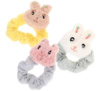 Mobestech Elastici per Chioma da Donna Motivo Coniglietto, Set 3 Pezzi Piccoli Elastici per Coda di Cavallo Morbidi e Resistenti, Accessori per Chioma per Ragazze e Donne, per Uso Quotidiano e Regalo