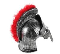 Mobestech Elmo Romano Elmo Da Gladiatore Guerriero Caschi Copricapo Dei Guerrieri Casco Halloween Guerra Elmo Da Soldato Romano Costumi Antico Elmo Da Cavaliere Medievale Plastica Argento