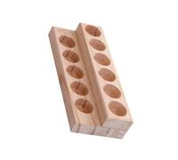 Mobestech Espositore in Legno Massello a 2 Livelli per Oli Essenziali, Supporto da Tavolo Design Compatto e Lucidatura Manuale per Conservazione Sicura