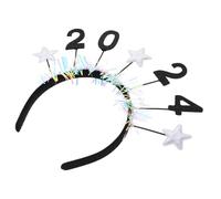 Mobestech fasce di moda fasce per le vacanze fascia per feste Accessori per capelli di Capodanno Copricapo del partito Banche carine Silver