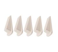 Mobestech Fermaporta a Cuneo in Gomma Bianco 5 Pezzi, Robusto e Resistente all’Usura, Dispositivo di Blocco Porta Esterno per Hotel e Ufficio, Sicuro per Ragazzo Ragazza e Facile da Usare